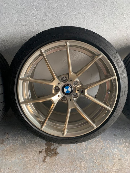 Genuine BMW Style 763M Frozen Gold Wheel & Tire Set