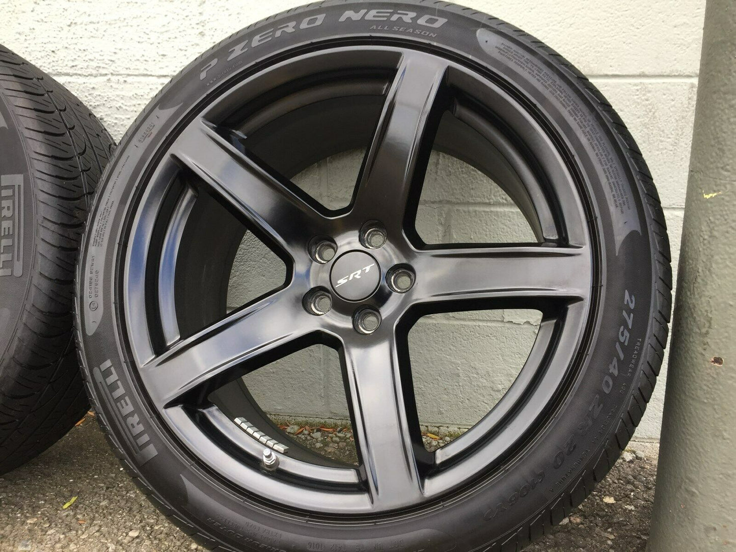 Genuine SRT Hellcat 20” 5-Spoke Wheel & Tire Set – Matte Black