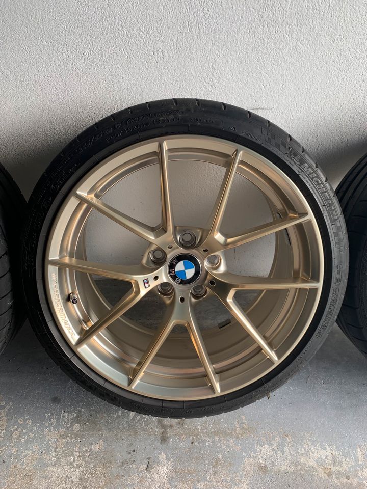 Genuine BMW Style 763M Frozen Gold Wheel & Tire Set