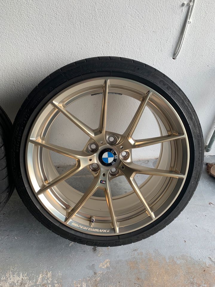 Genuine BMW Style 763M Frozen Gold Wheel & Tire Set